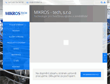 Tablet Screenshot of mikrostech.cz